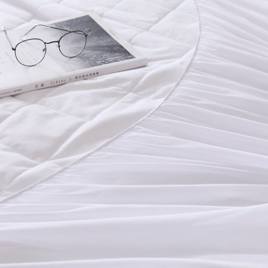 Protège-matelas matelassé imperméable et silencieux 100 % coton