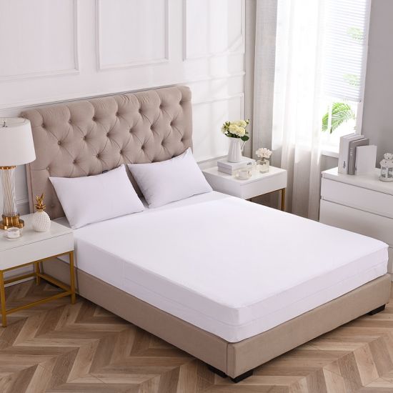 Protège-matelas textile à la maison avec housse de matelas à glissière imperméable