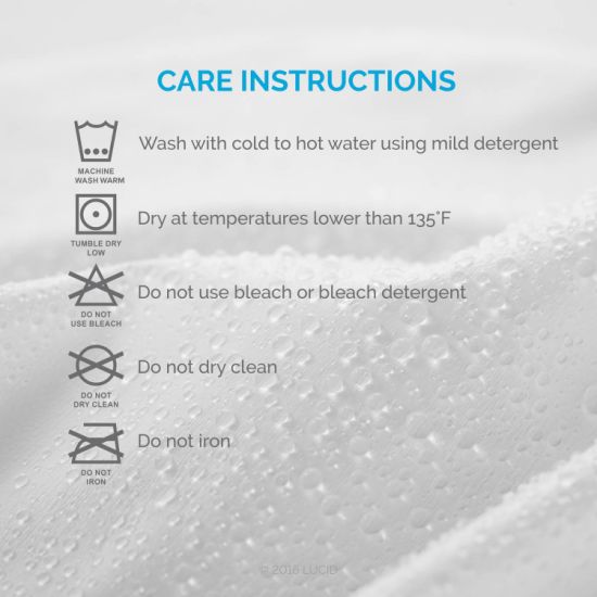 Protège-matelas en coton imperméable confortable 160 g/m² blanc